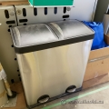 Step n' Sort Stainless Steel Step-On Multi-Compartment Garbage